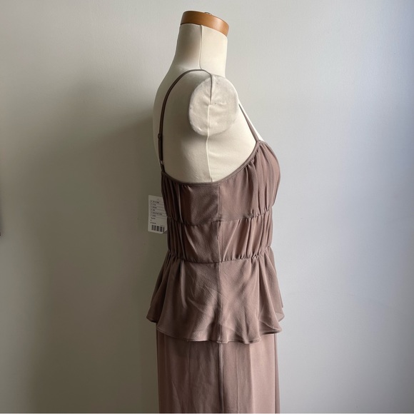 NWT Anthropologie Moulinette Soeurs Susannah 100% Silk Sleeveless Dress Peplum 6 - Picture 5 of 10